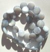 16 inch strand of 10mm Violet Mother of Pearl Disks